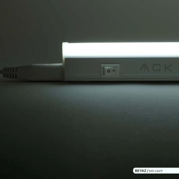 ACK AN10-00730 7.5 Watt 60 cm T5 LED Bant Armatür - Beyaz Işık (6500K)