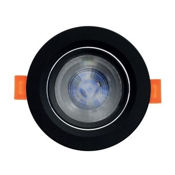 HOROZ 016-053-0007 7 Watt Sıva Altı Siyah Yuvarlak LED Spot (PC Kasa)