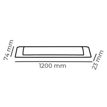 DÜNYA LED HS803 40 Watt 120 cm LED Bant Armatür (Alüminyum)