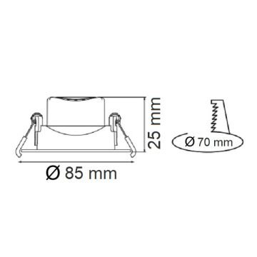 HOROZ 016-053-0005 5 Watt Sıva Altı Beyaz Yuvarlak LED Spot (PC Kasa)