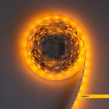 ACK AS01-00308 12 Volt 14.4 Watt/Metre Amber Şerit Led [5 Metre]