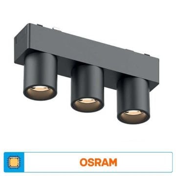 ACK AD45-05501 2x3 Watt Üçlü OSRAM LED Magnet Spot - Gün Işığı (3000K)