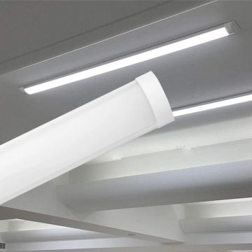 Braytron BN18-01230 36 Watt 120 cm LED Bant Armatür - Beyaz PC Kasa - Beyaz Işık (6500K)