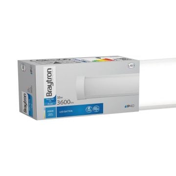 Braytron BN18-01230 36 Watt 120 cm LED Bant Armatür - Beyaz PC Kasa - Beyaz Işık (6500K)
