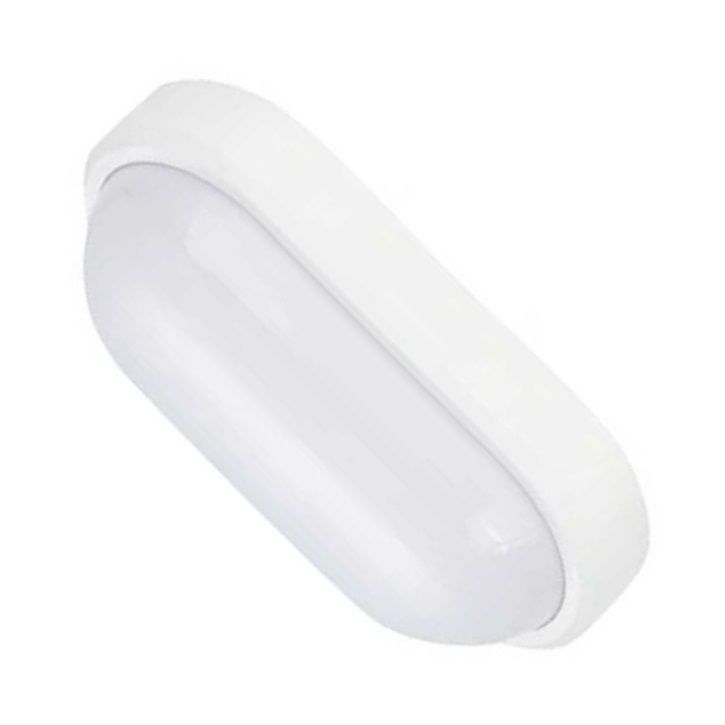 FORLIFE FL-1811 B 15 Watt Beyaz Oval LED Glop Armatür - Beyaz Işık (6500K)