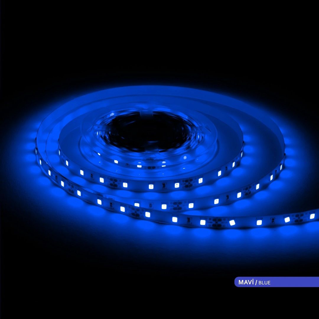 ACK AS01-00806 12 Volt 7 Watt/Metre Mavi Şerit Led [5 Metre]