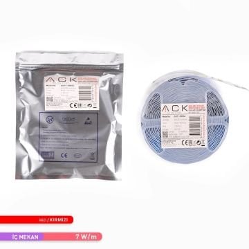 ACK AS01-00804 12 Volt 7 Watt/Metre Kırmızı Şerit Led [5 Metre]