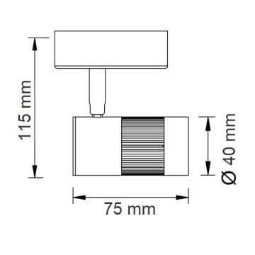HOROZ 017-003-0005 MOSTAR 5 Watt Beyaz Sıva Üstü Hareketli LED Spot - Gün Işığı (3000K)