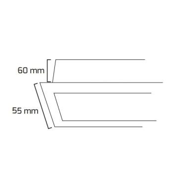 GOYA GY 8020-150 Siyah/Beyaz Kasa 42 Watt 152 cm Sıva Altı Lineer Armatür (SAMSUNG/OSRAM LED)