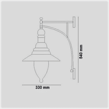 CL-510 Camlı Dekoratif Aplik