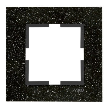 VİKO Novella 92192031 Tekli Çerçeve [Black Quartz]