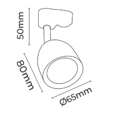 MOLLED MOL032 Gold/Siyah/Beyaz Ray Spot Kasası (GU10 Duylu)