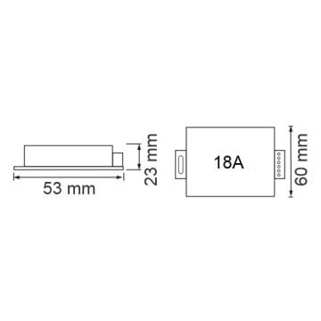 K2 GLOBAL KLD102 18 Amper Dokunmatik RGB Kumandası