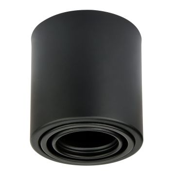 HOROZ 015-026-0050 9x10 cm Siyah Sıva Üstü Silindir Spot Kasası (Metal)