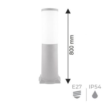 K2 GLOBAL KBA768 Siyah 80 cm Kule Bollard Armatür (ABS Plastik)