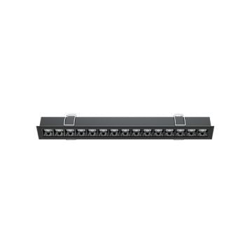 GOYA GY 8025-45 Siyah/Beyaz Kasa 30 Watt 49 cm Sıva Altı Lensli Lineer Armatür
