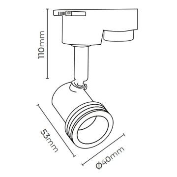 MOLLED MOL044 Saten Ray Spot Kasası (GU10 Duylu)