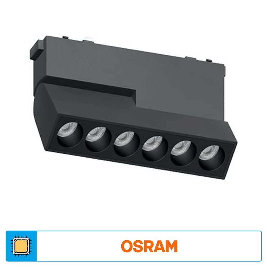ACK AD45-04101 6 Watt 12 cm Lensli OSRAM LED Magnet Armatür - Gün Işığı (3000K)