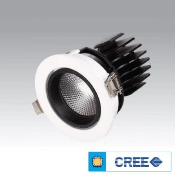 EGGE EGG-6624 Siyah/Beyaz Kasa 2x24 Watt İkili LED Mağaza Spotu (CREE LED) - Gün Işığı (3000K)