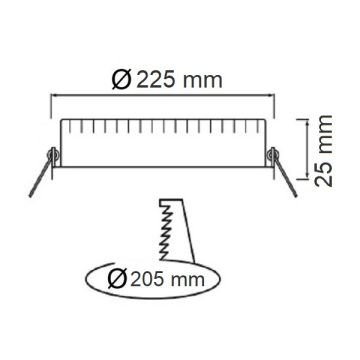 HOROZ 056-003-0018 18 Watt Sıva Altı Yuvarlak LED Panel