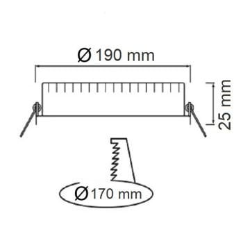 HOROZ 056-003-0015 15 Watt Sıva Altı Yuvarlak LED Panel