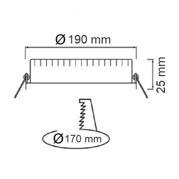 HOROZ 056-003-0015 15 Watt Sıva Altı Yuvarlak LED Panel