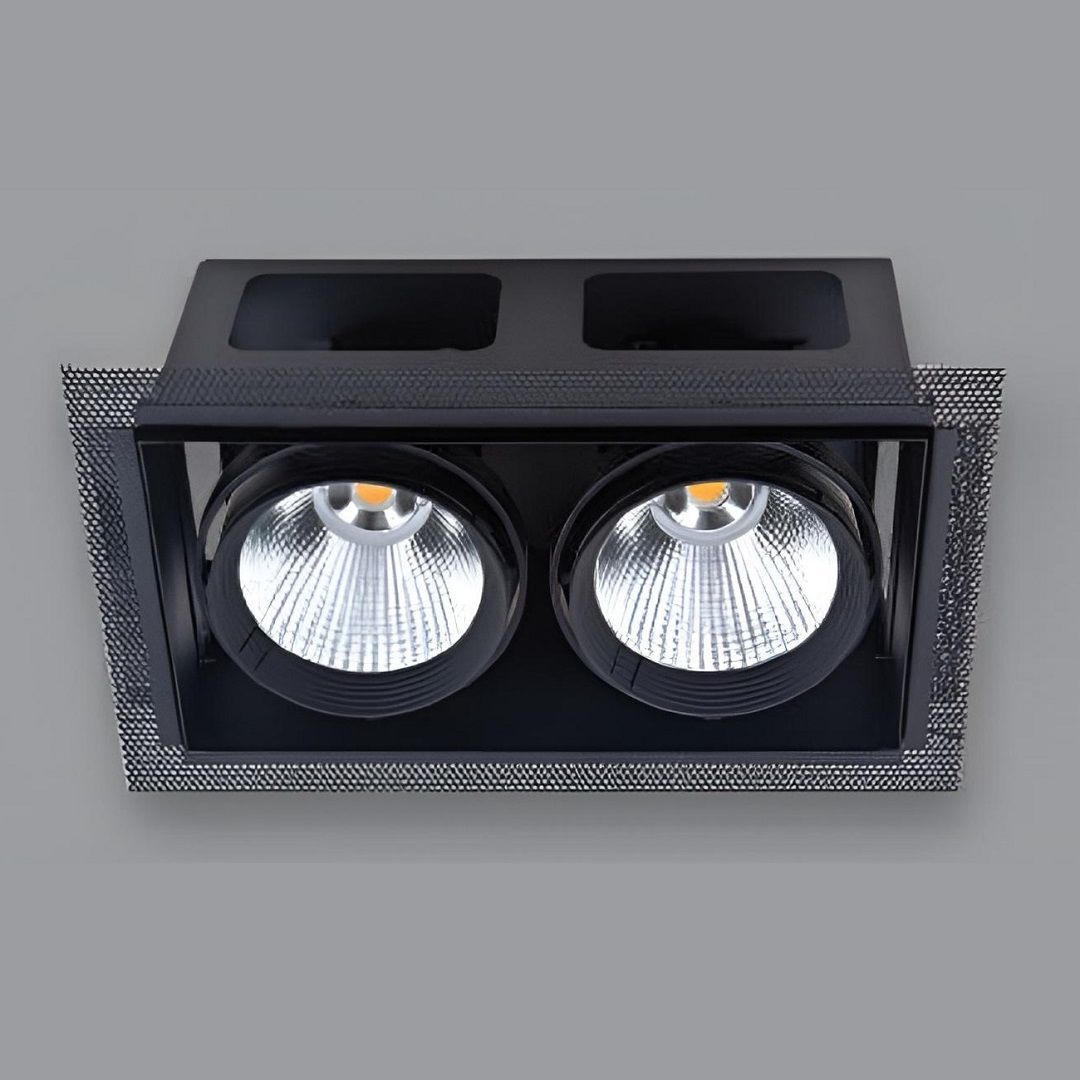 EGGE EG-5460 Siyah Kasa 2x30 Watt İkili LED Mağaza Spotu