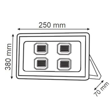 K2 GLOBAL KLF183 200 Watt LED Projektör