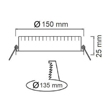 HOROZ 056-003-0009 9 Watt Sıva Altı Yuvarlak LED Panel