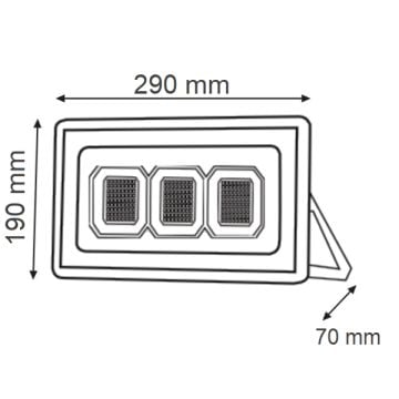 K2 GLOBAL KLF182 150 Watt LED Projektör