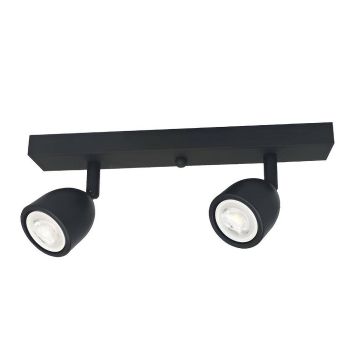 Crealight MOL073 Siyah Sıva Üstü Hareketli İkili Spot (GU10 Duylu)