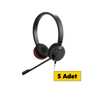 Jabra 5399-823-309-5 Evolve 30 II Duo MS USB Kablolu Stereo Kulaklık (5'li Paket)