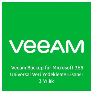 Veeam Backup for Microsoft 365 V-VBO365-0U-SU3YP-00 Universal Veri Yedekleme Lisansı (3 Yıllık)