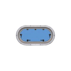 Lumboz Oval Dıştan Vidalı Eloksal Alüminyum 200x400mm
