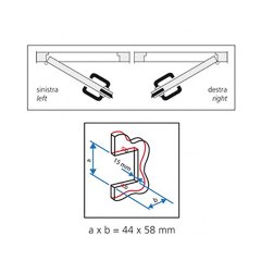 Kapı Kilit Gömme Kromaj 80x15mm