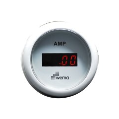 Ampermetre Dijital Beyaz Ø52mm 12-24V +/-150amp