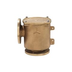 Deniz Suyu Filtresi Flanşlı Alttan Yandan Bronz DN100-PN6