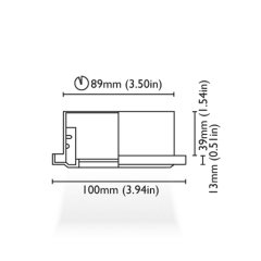 Tavan Aydınlatma Mini Nesea 100 Kromaj Driver Entegre IP65