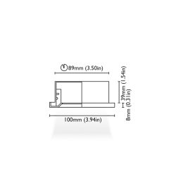 Tavan Aydınlatma Eudora 180 Kromaj Driver Entegre IP65