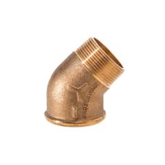 Kuyruklu Dirsek 45º Bronz 1 1/2''