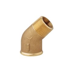 Kuyruklu Dirsek 45º Pirinç 1 1/2''