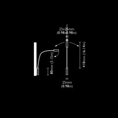 Okuma Aydınlatma Stilo Q Top Kromaj Düğmeli Driver Entegre