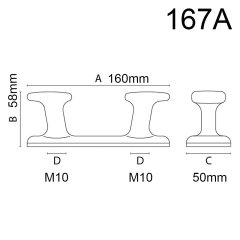 V Tipi Baba Sarı 160x58x50mm