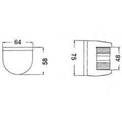 Silyon Feneri 12V/10W Kromaj