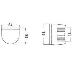 Sancak Feneri 12V/10W Kromaj