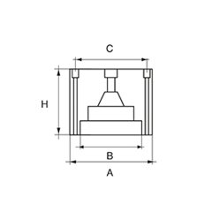 Pervane Tutyası Çinko Ø203mm (Feretti için)