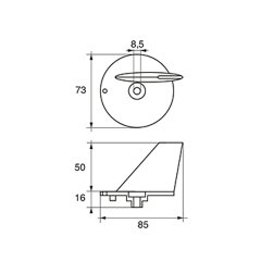 Motor Kuyruk Tutyası Çinko (Johnson-Evinrude-Omc 70hp)