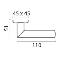 Kapı Kolu Kromaj Parlak 110x51mm