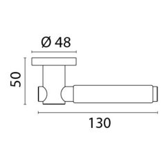 Kapı Kolu Kromaj Mat 130x50mm