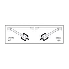 WC Kapı Kilidi Paslanmaz Çelik Sağ 163x75x13mm